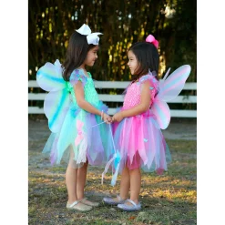 Verkleedset Vlinder Groen, 5-6 jaar-Great Pretenders Online