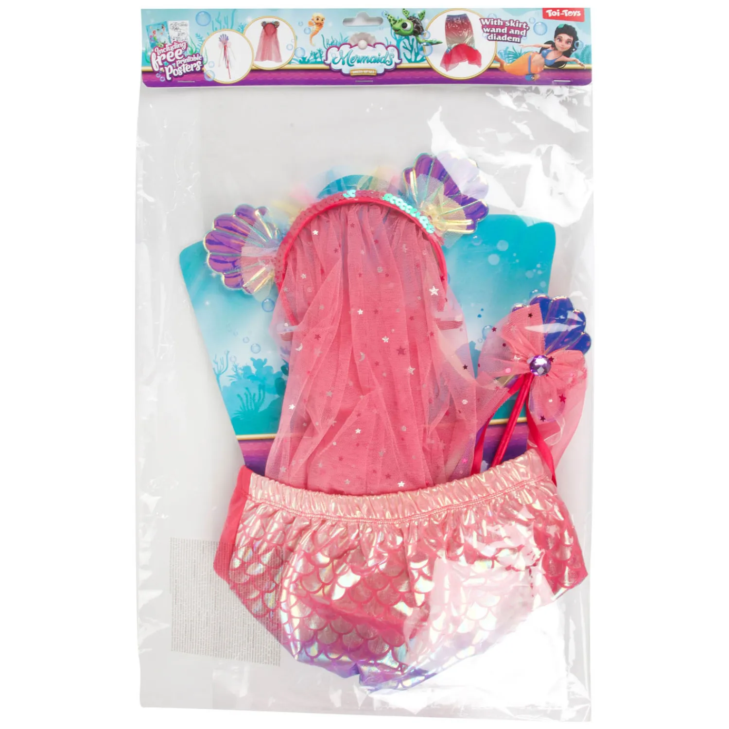 Verkleedset Zeemeermin met Diadeem en Toverstok-Toi-Toys Sale