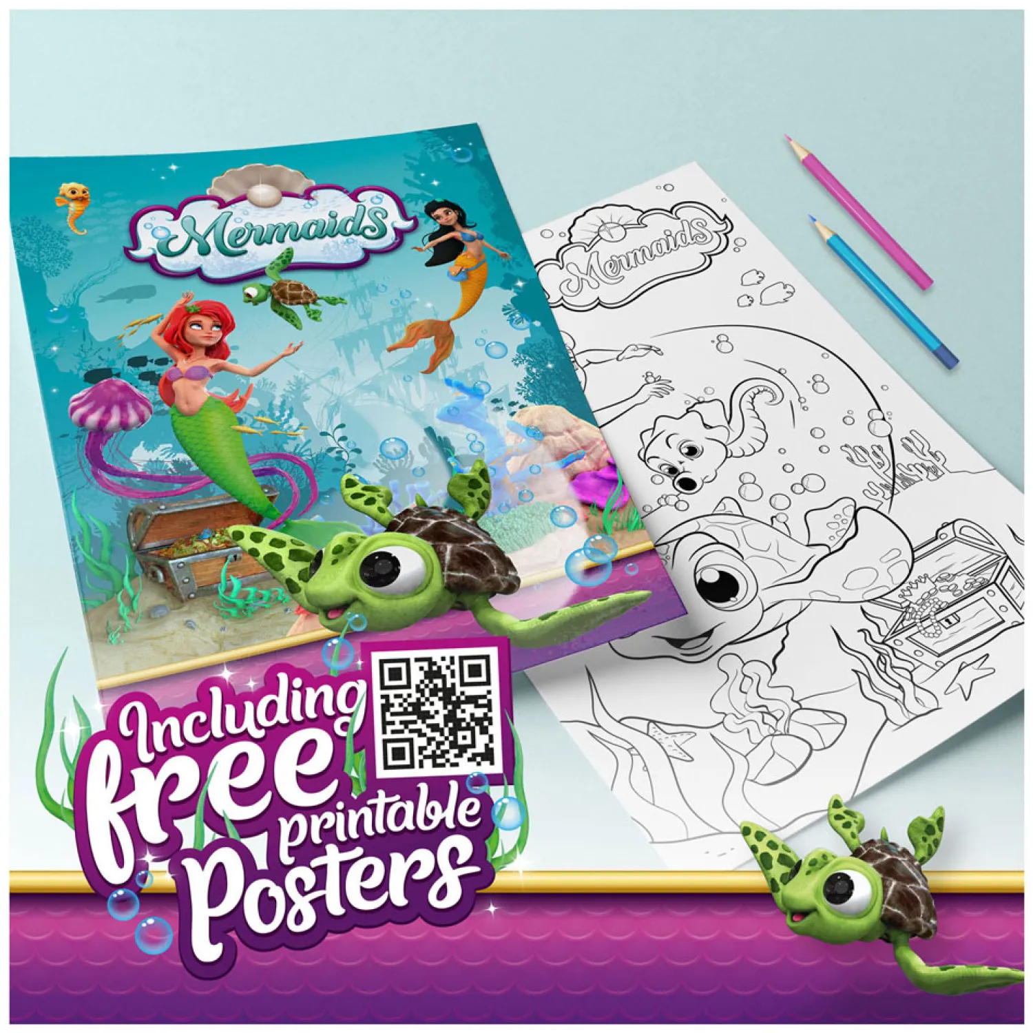 Verkleedset Zeemeermin met Diadeem en Toverstok-Toi-Toys Sale