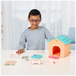 Verrassingspuppy Knuffel in Hondenhok><noscript><img width=