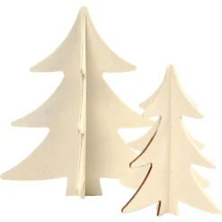 Versier je 3D Houten Kerstbomen, 2st.>Creativ Company Outlet