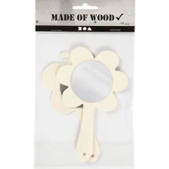 Creativ Company Versier je Houten Handspiegel, 2st. 14cm Sale