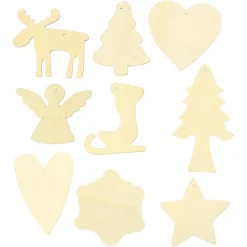 Versier je Houten Kerst Hangers, 72st.-Creativ Company