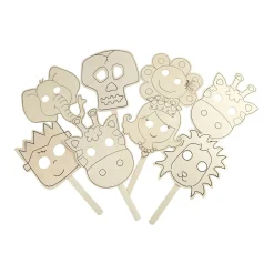 Versier je Houten Masker, 16st.>Creativ Company New