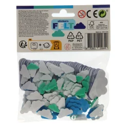 Wins Holland Viltstickers - Wolkjes, 200st. Clearance