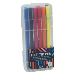 Viltstiftenset in Opbergbox, 12st.>Wins Holland