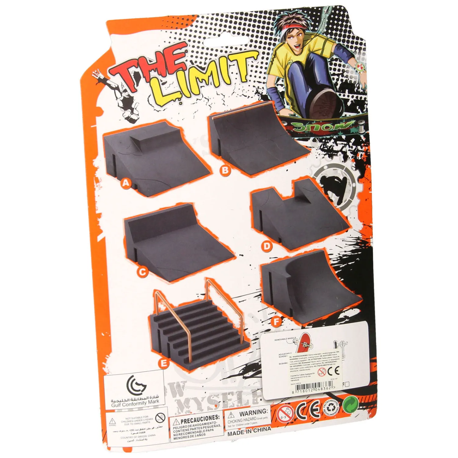 Vinger Skateboard met Stuntschans> Online