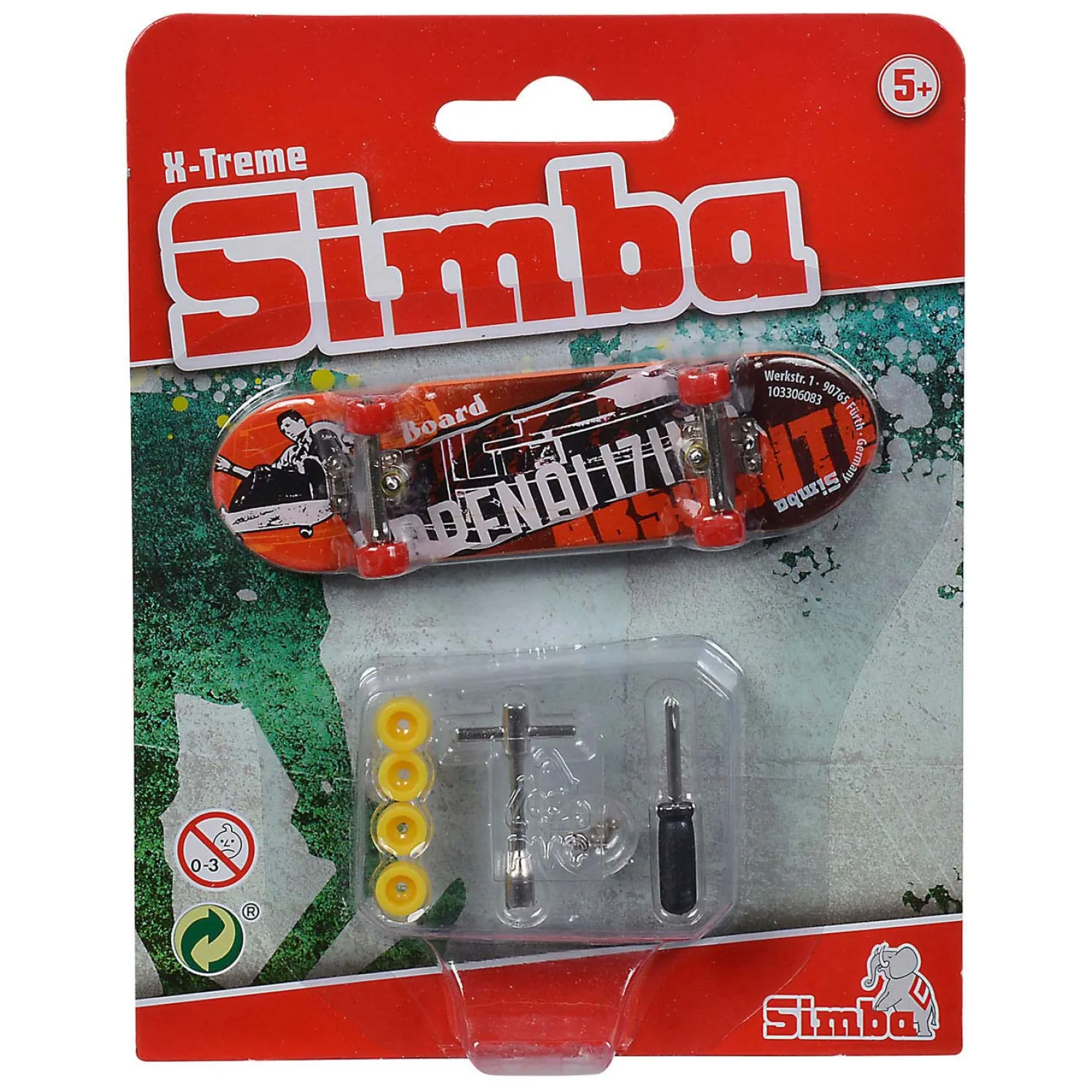 Simba Vinger Skateboard X-Treme Kleur met Accessoires Outlet