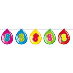 Vlaggenlijn Ballonnen 8 jaar, 10mtr.>Folat BV Hot