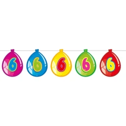 Folat BV Vlaggenlijn Ballonnen 6 jaar, 10mtr. Clearance