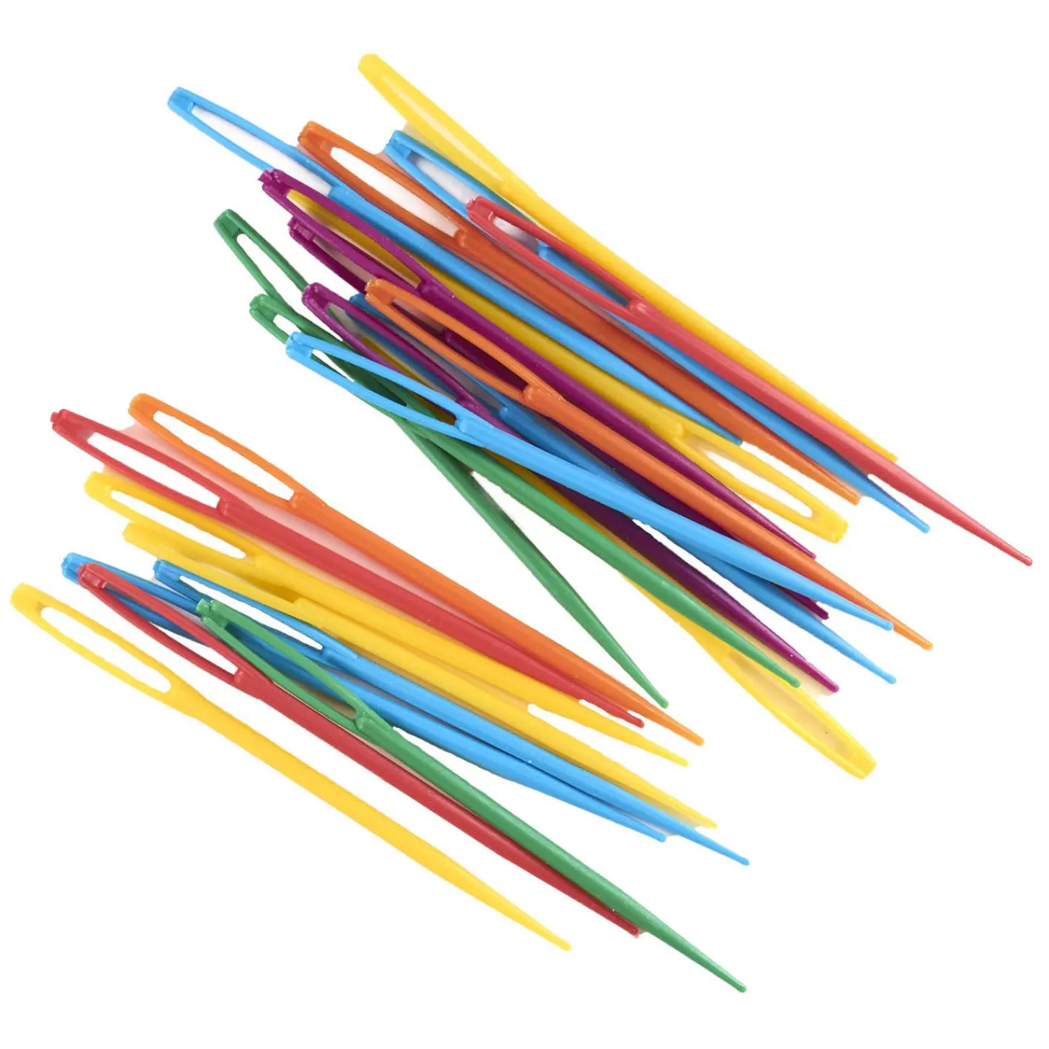 Vlechtbloemen met Borduurnaald 11,5cm - 16st.> New