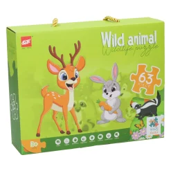 Vloerpuzzel Bosdieren, 63st.> Discount