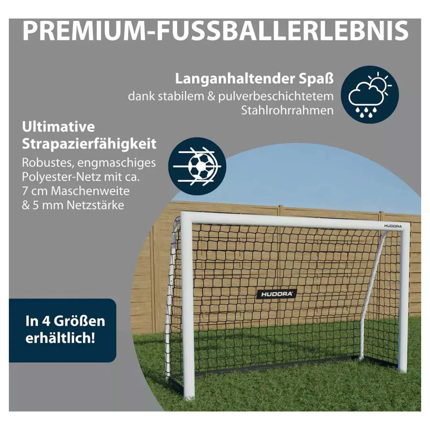 Hudora Voetbaldoel Advanced 120 Sale