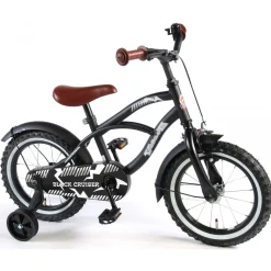 Black Cruiser Fiets - 14 inch - Zwart-Volare