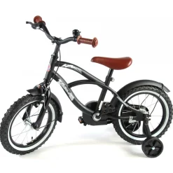 Black Cruiser Fiets - 14 inch - Zwart-Volare