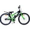 Volare Sportivo Fiets - 24" - Zwart Groen - Twee Handremmen- New
