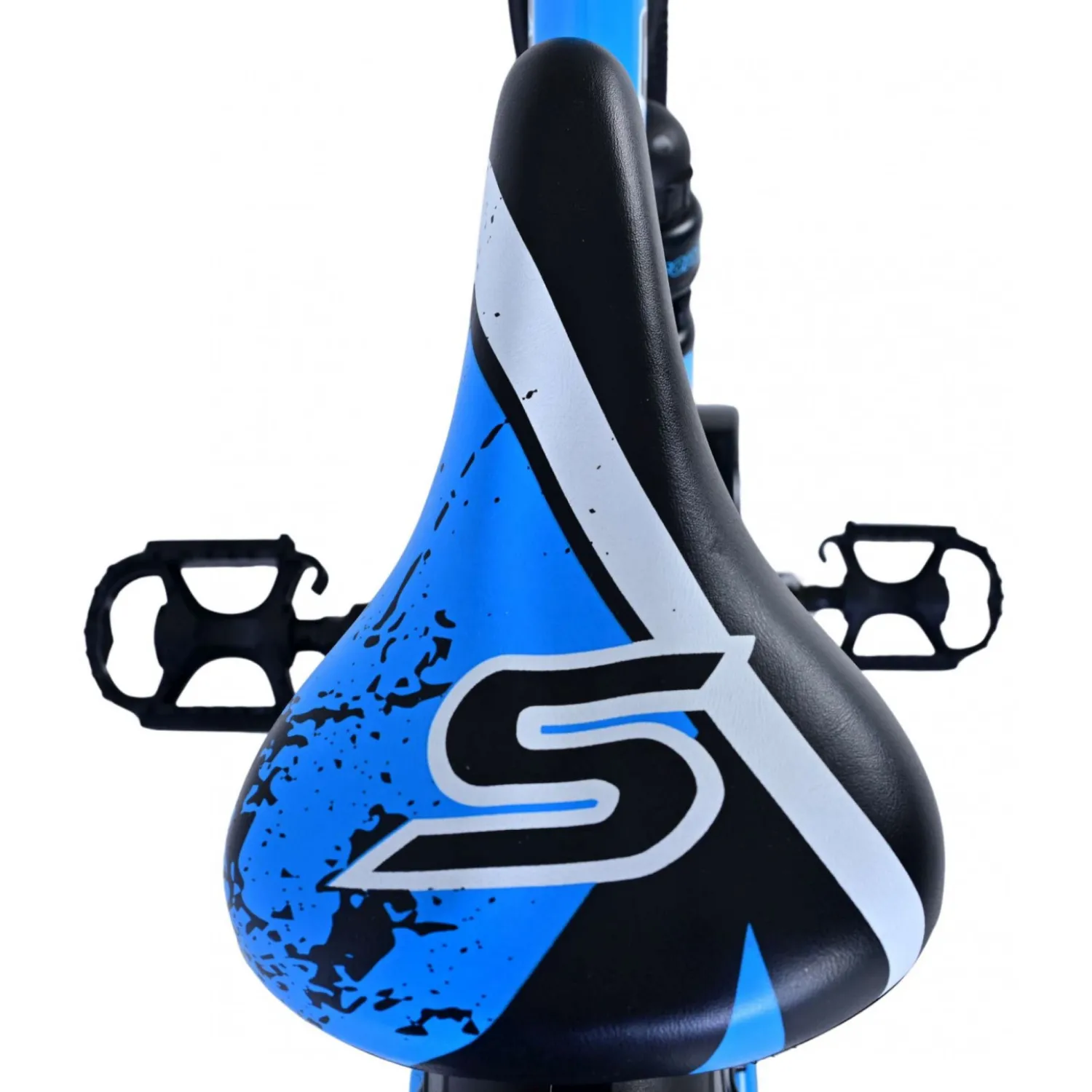 Volare Sportivo Fiets - 24" - Zwart Blauw - Twee Handremmen