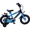 Volare Sportivo Fiets - 12" - Blauw Zwart - Twee Handremmen- Discount
