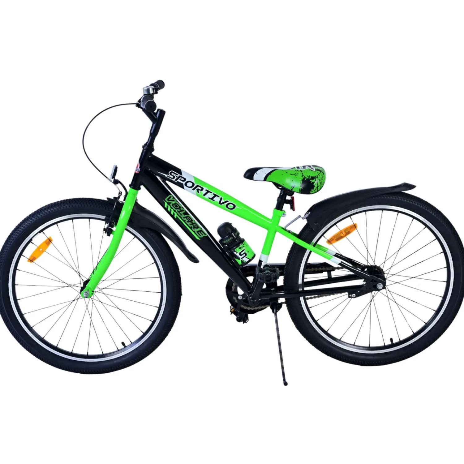 Volare Sportivo Fiets - 24 inch - Zwart Groen Outlet