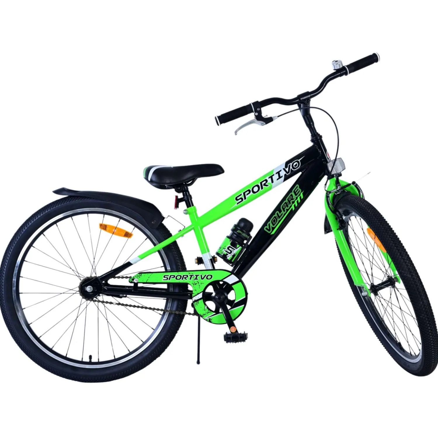 Volare Sportivo Fiets - 24 inch - Zwart Groen Outlet