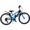 Volare Sportivo Fiets - 24 inch - 7 Speed - Zwart Blauw