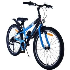Volare Sportivo Fiets - 24 inch - 7 Speed - Zwart Blauw