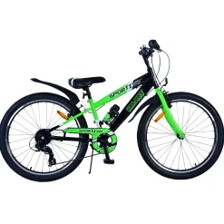 Volare Sportivo Fiets - 24 inch - 7 Speed - Zwart Groen Clearance