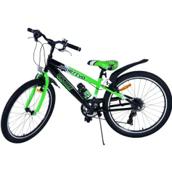 Volare Sportivo Fiets - 24 inch - 7 Speed - Zwart Groen Clearance