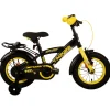 Volare Thombike Fiets - 12 inch - Zwart Geel- Outlet