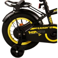Volare Thombike Fiets - 12 inch - Zwart Geel- Outlet