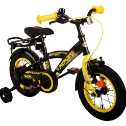Volare Thombike Fiets - 12 inch - Zwart Geel- Outlet