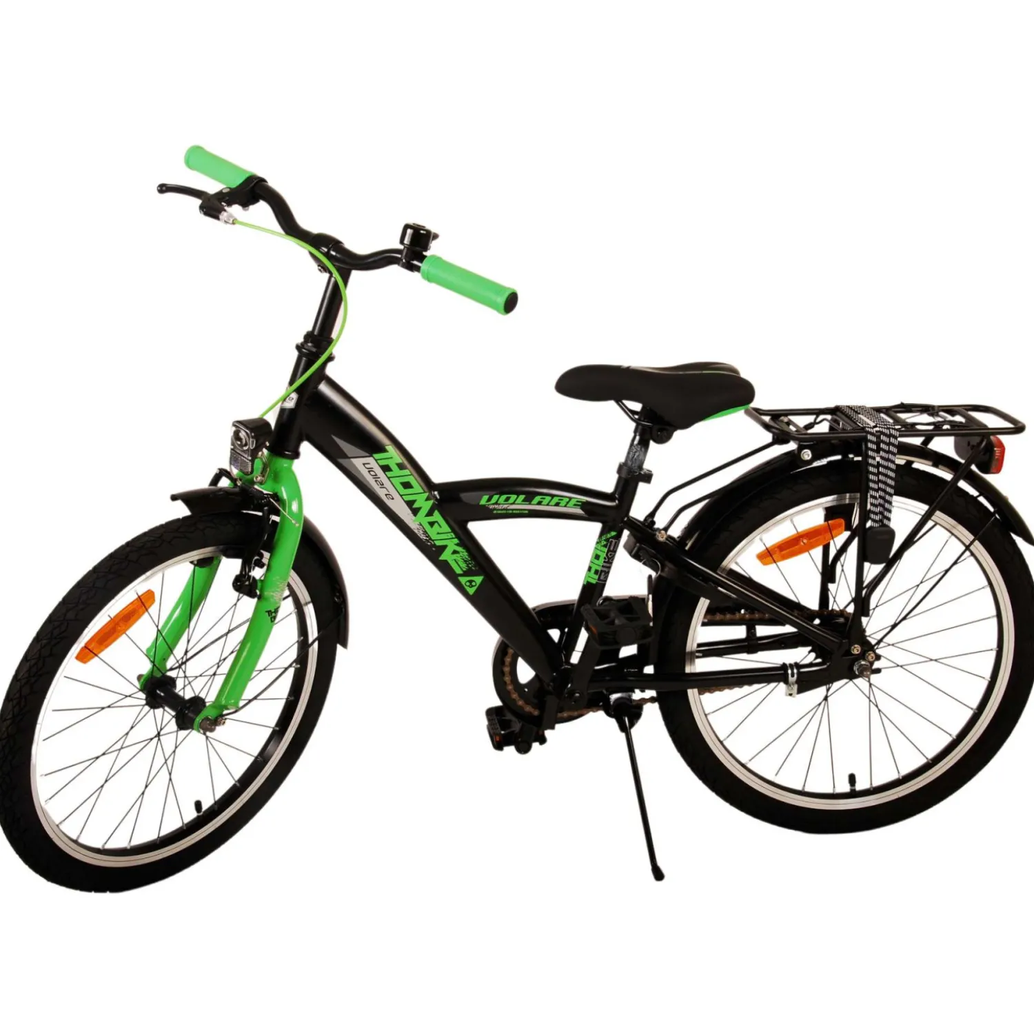 Volare Thombike Fiets - 20 inch - Zwart Groen Clearance