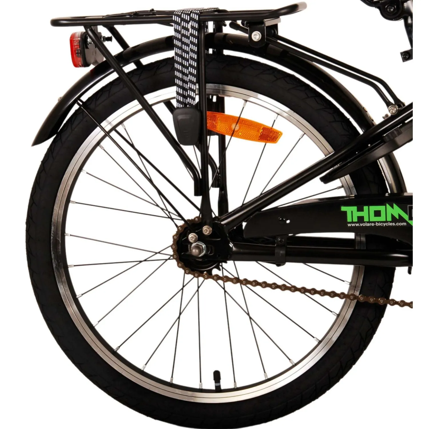 Volare Thombike Fiets - 20 inch - Zwart Groen Clearance
