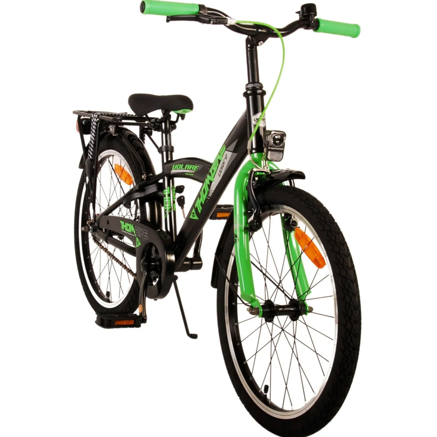 Volare Thombike Fiets - 20 inch - Zwart Groen Clearance