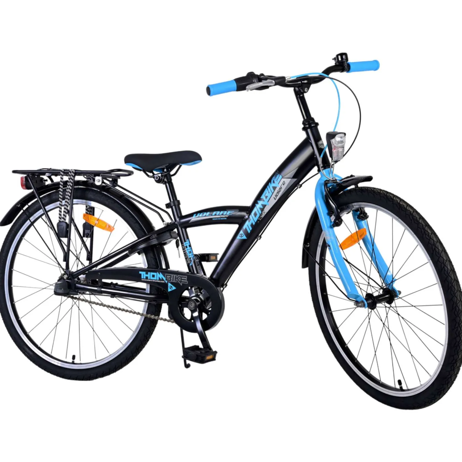 Volare Thombike Fiets - 24 inch - Zwart Blauw -- Best