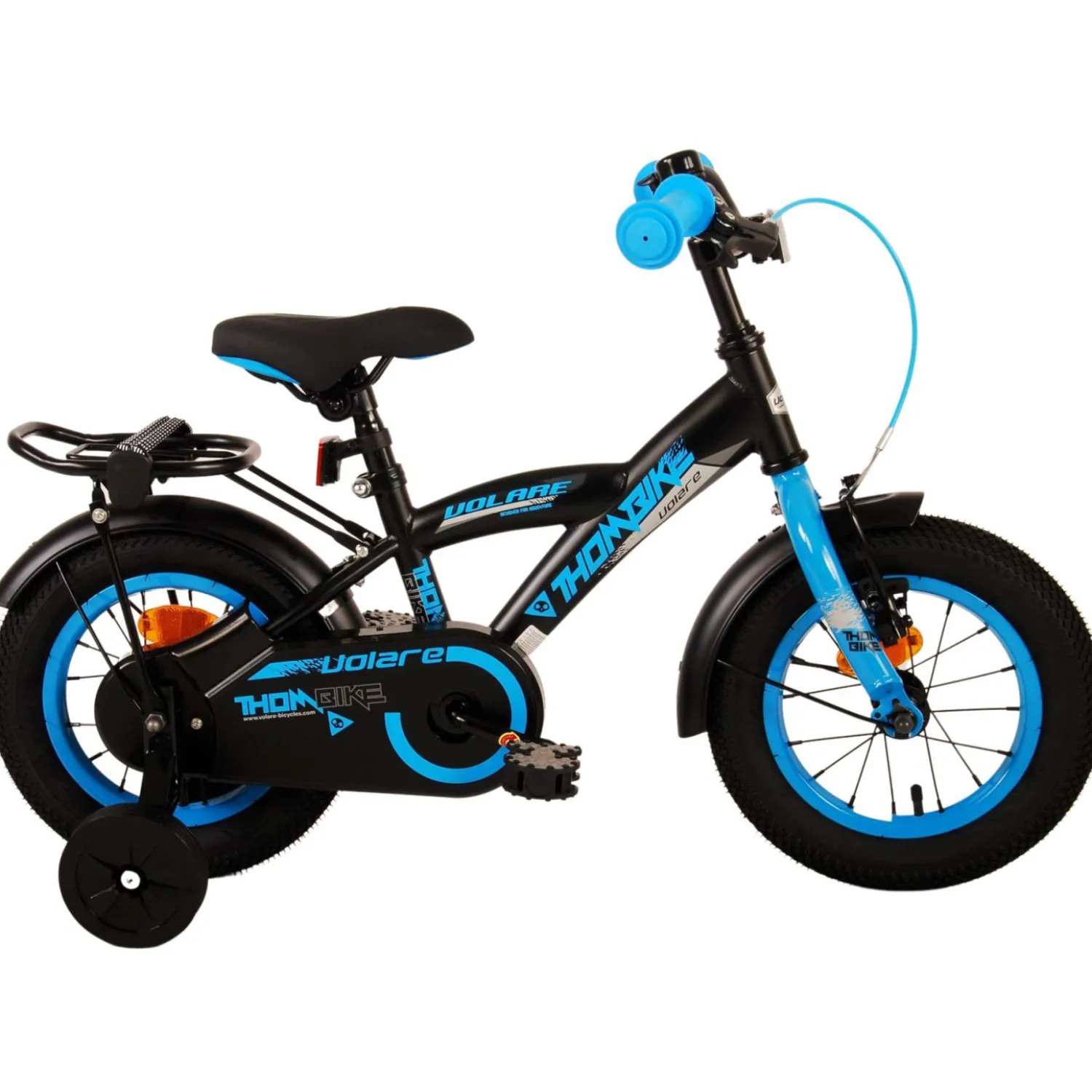 Volare Thombike Fiets - 12 inch - Zwart Blauw- Sale