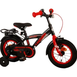 Volare Thombike Fiets - 12 inch - Zwart Rood Outlet