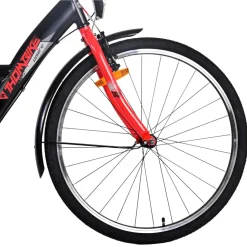 Volare Thombike Fiets - 26 inch - Zwart Rood -