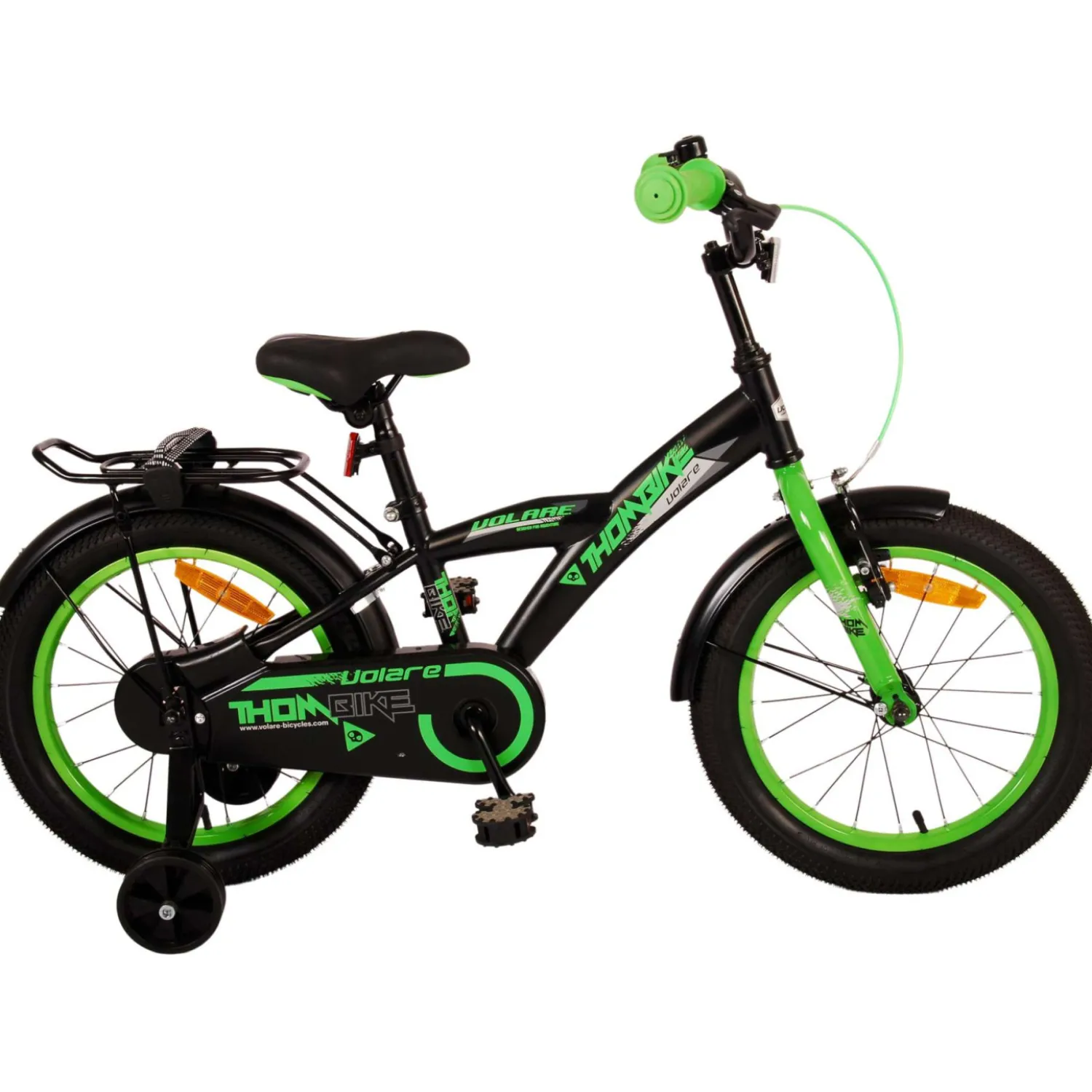 Volare Thombike Fiets - 16 inch - Zwart Groen- Online