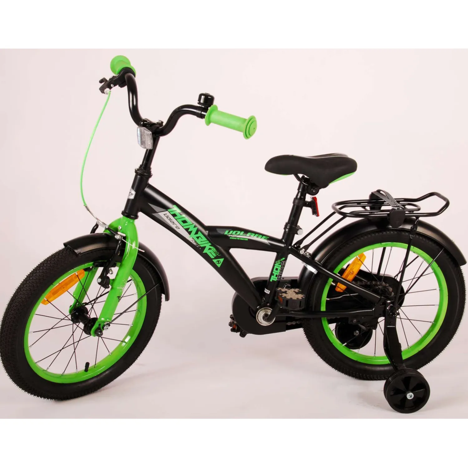 Volare Thombike Fiets - 16 inch - Zwart Groen- Online