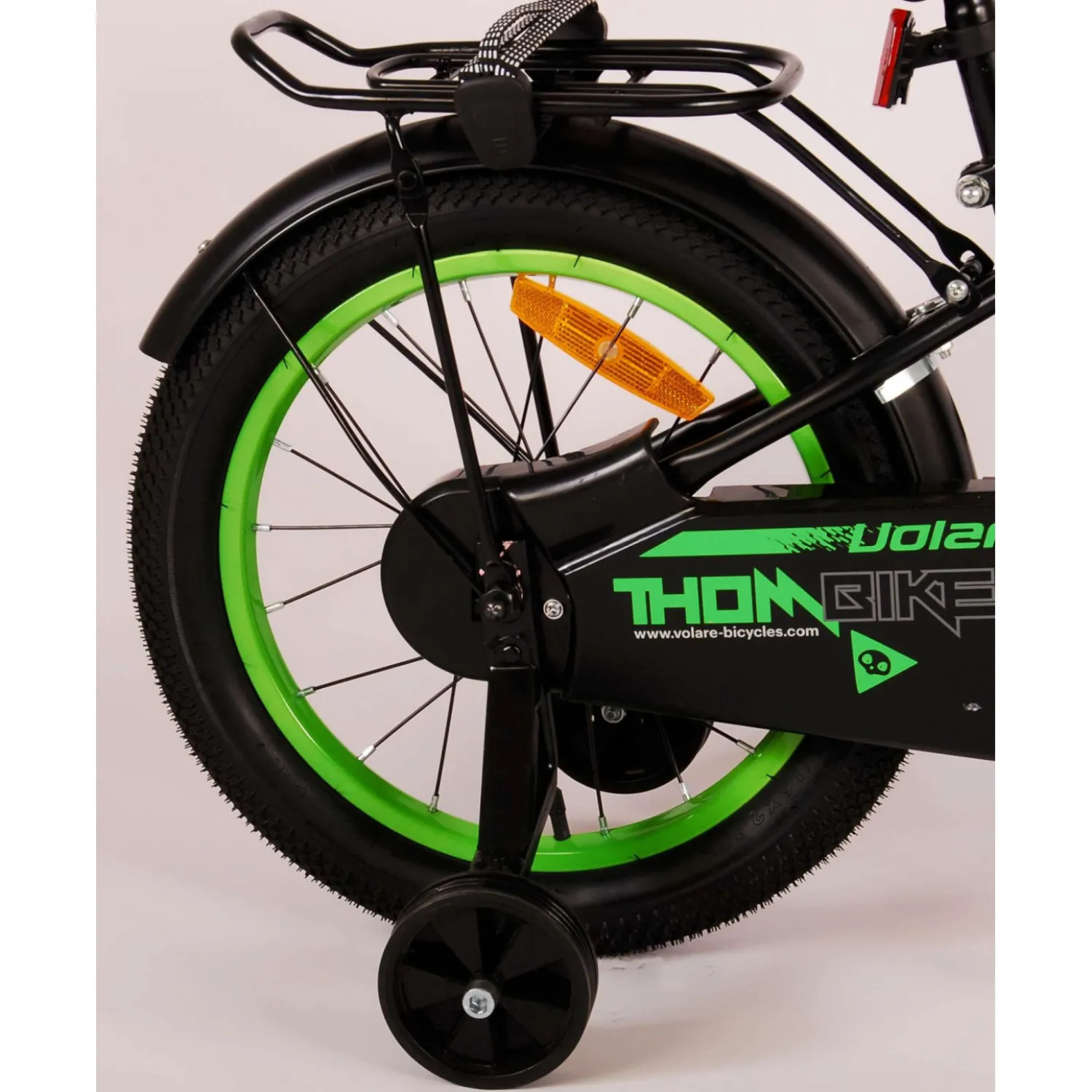 Volare Thombike Fiets - 16 inch - Zwart Groen- Online