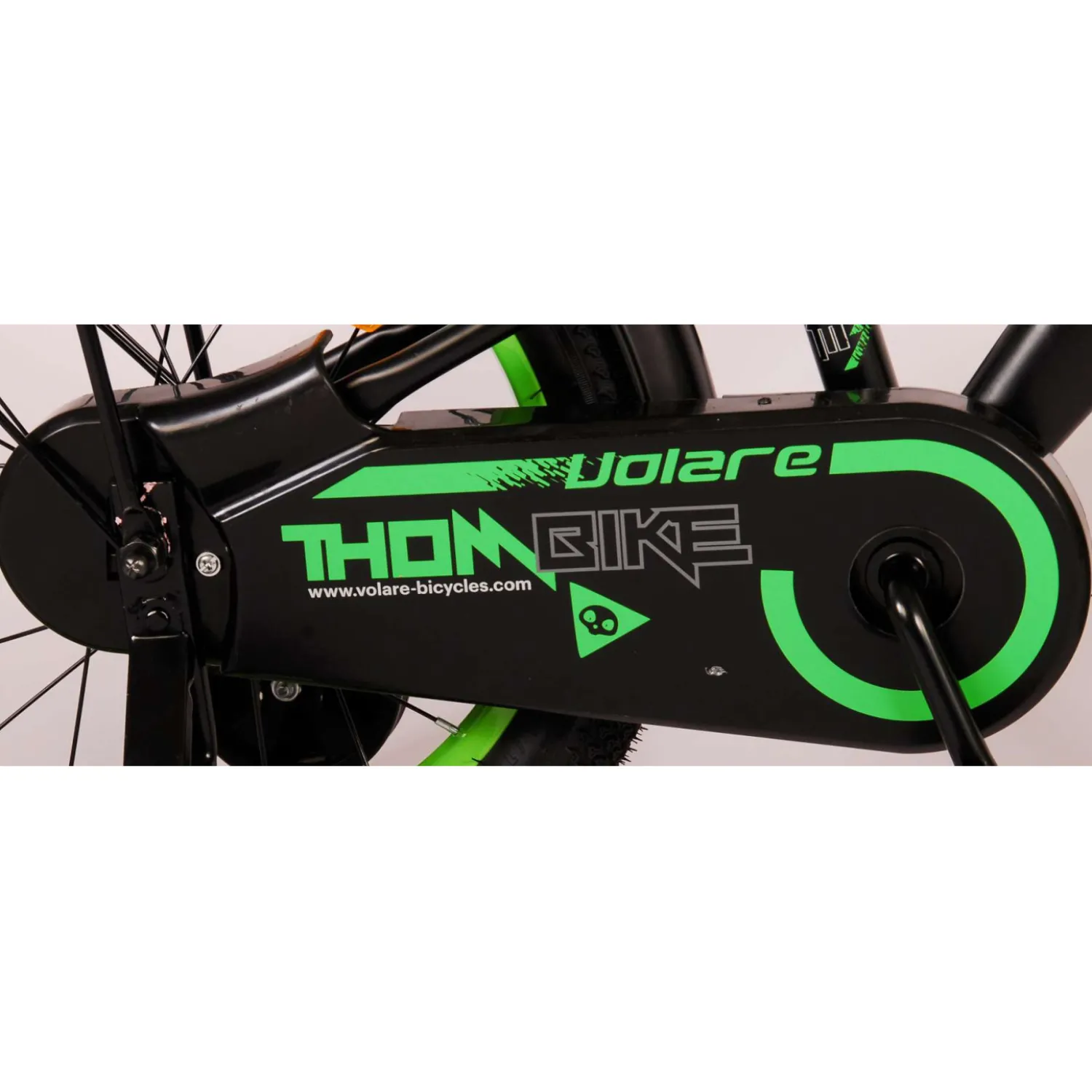 Volare Thombike Fiets - 16 inch - Zwart Groen- Online