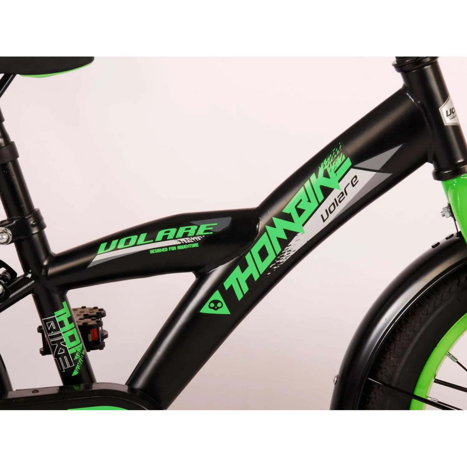 Volare Thombike Fiets - 16 inch - Zwart Groen- Online
