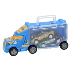 Vrachtwagen met 2 Auto's><noscript><img width=