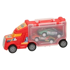 Vrachtwagen met 2 Auto's><noscript><img width=