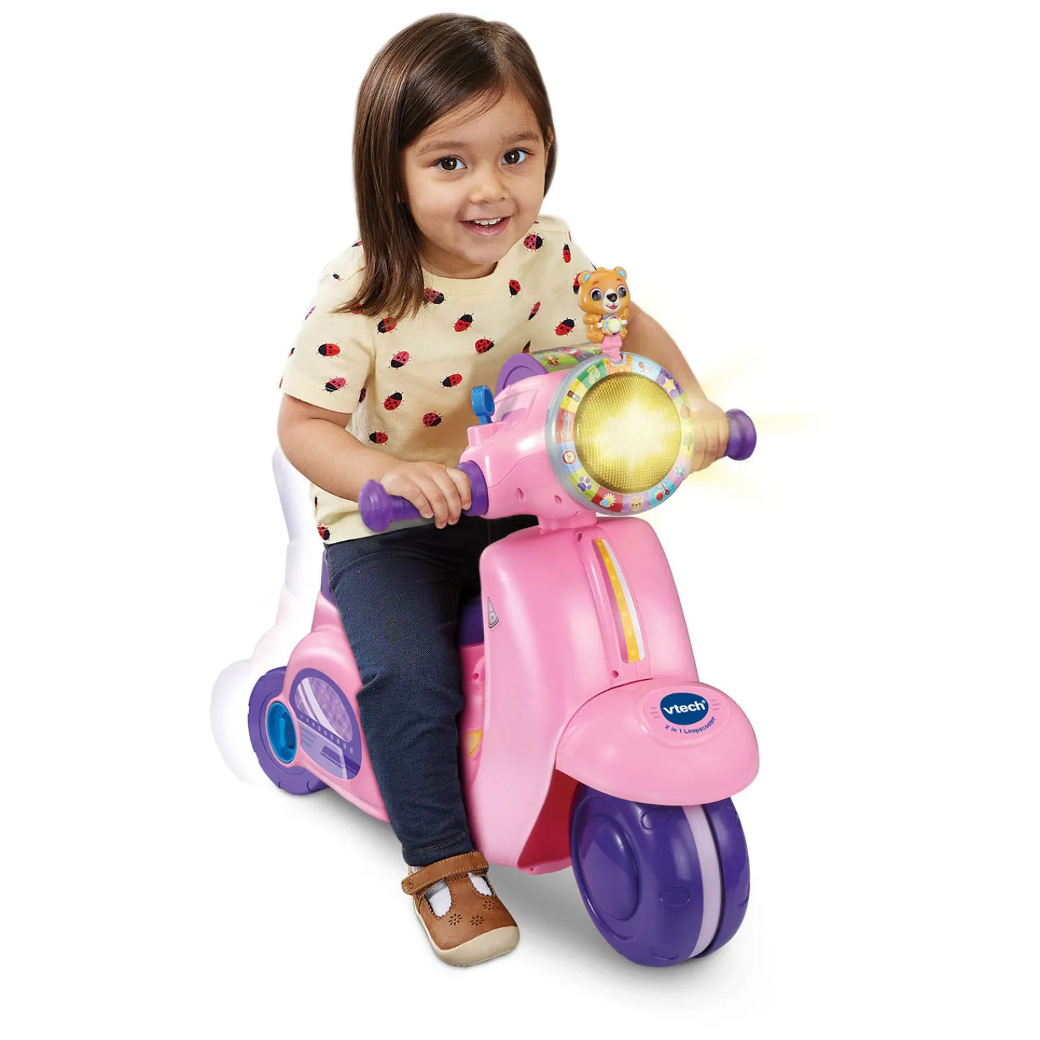 VTech 2in1 Loopscooter Roze Best