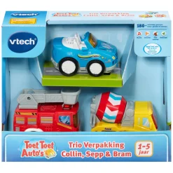 Toet Toet Auto's Trio Pack - Collin, Sepp en Bram>VTech Clearance