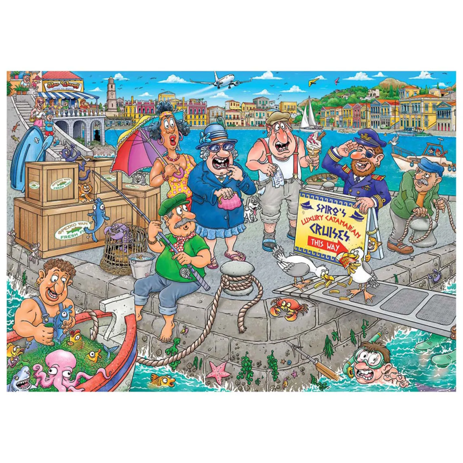 Jumbo Wasgij Original 47 Legpuzzel - De boot in! - 1000st. Discount