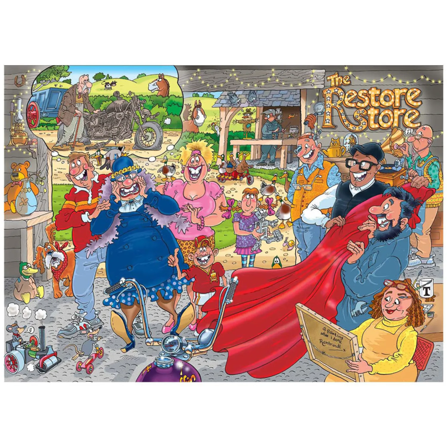 Wasgij Orignal 41 Legpuzzel - Motormake-Over, 1000st.> Outlet