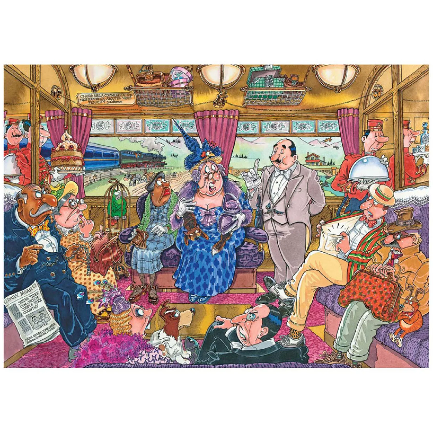 Wasgij Retro Mystery 9 Legpuzzel - De Grotere Treinroof, 1000st.>Jumbo Best